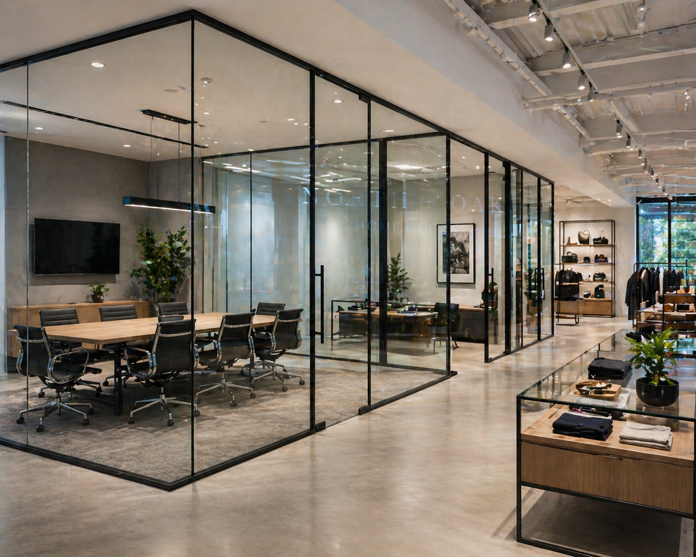 Office glass partitions